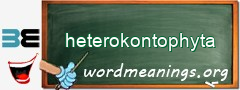 WordMeaning blackboard for heterokontophyta